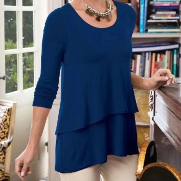 Soft Surroundings Perfect Layers Long Sleeve Top Size XS - Picture 10 of 10